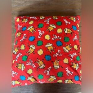 Vintage Dr. Seuss Reading Pillow, Lorax 14X14 Zip Cover